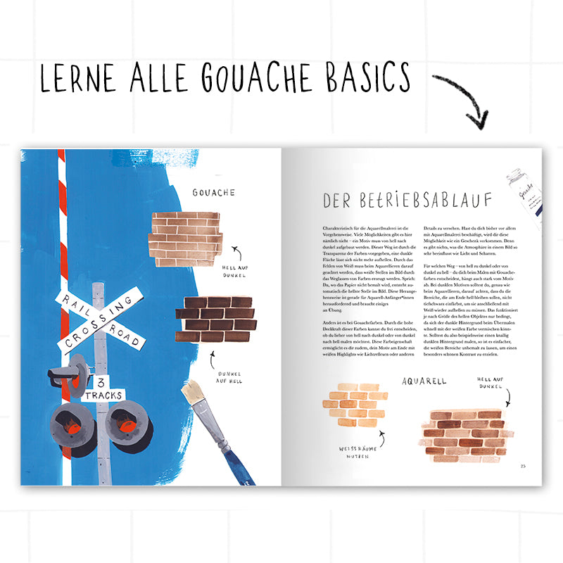 BUNT UM DIE WELT: Aquarell und Gouache