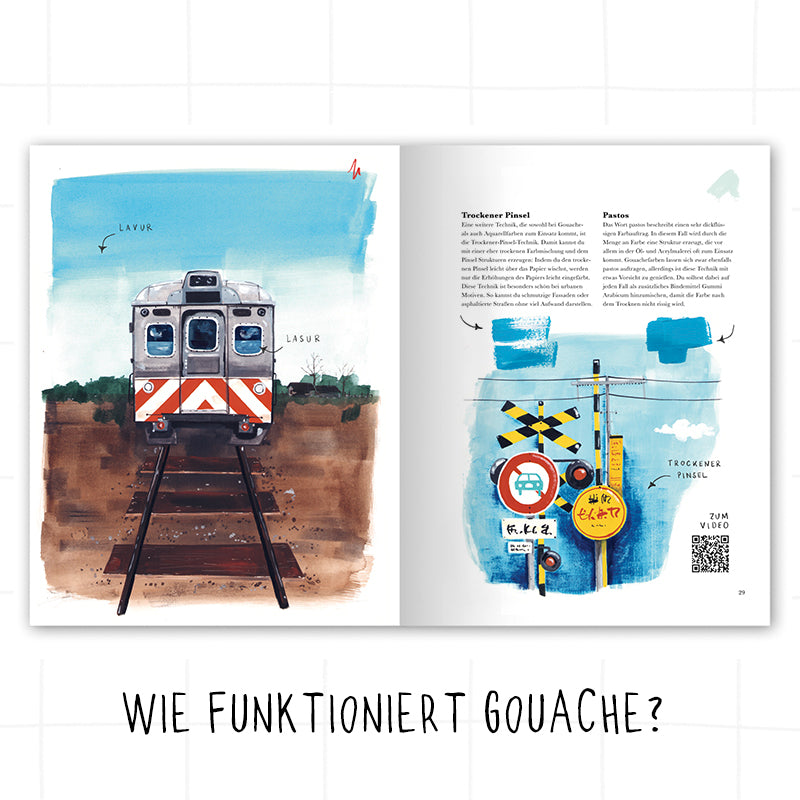 BUNT UM DIE WELT: Aquarell und Gouache