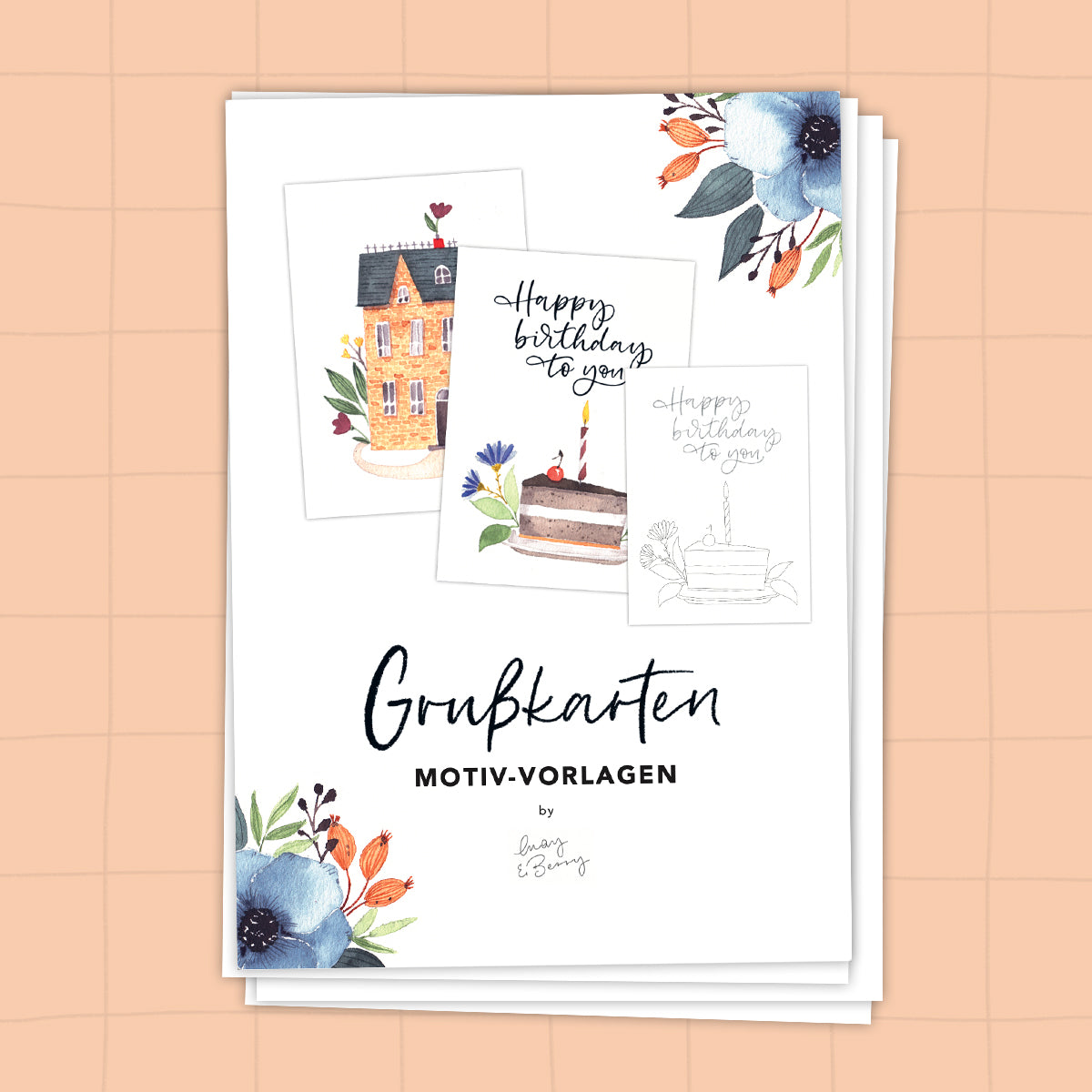 GRUSSKARTEN Malvorlagen