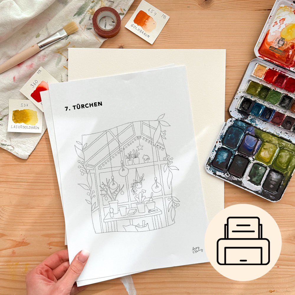 „MEIN MAGISCHER BUCHLADEN - Vol. 1“ Digitale Malvorlagen