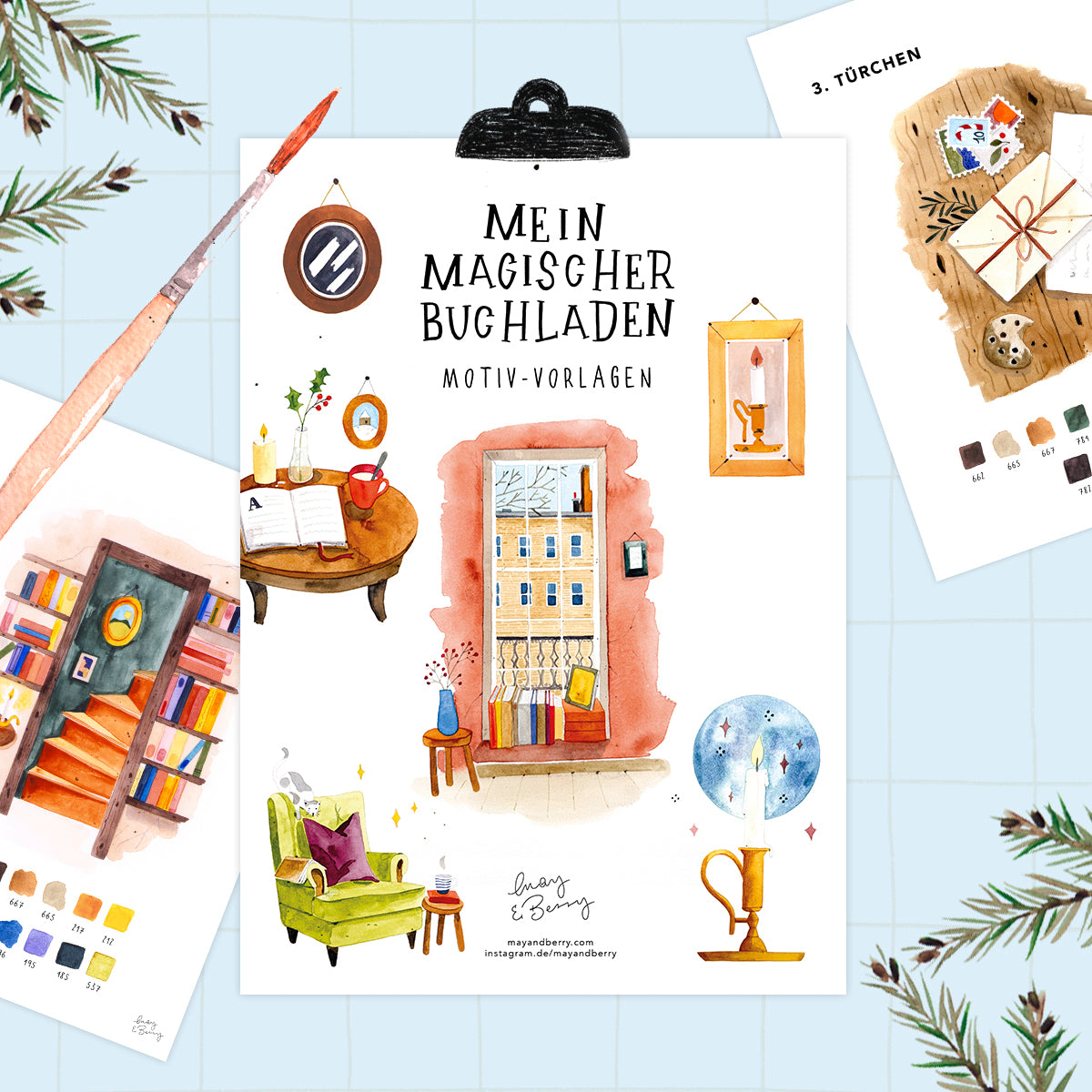 „Mein magischer Buchladen – Vol. 2" (2025) Digitale Malvorlagen