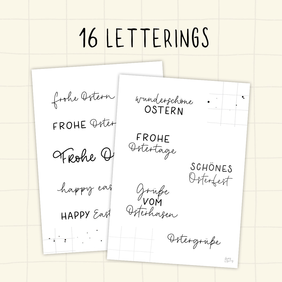 OSTERPAKET Malvorlagen