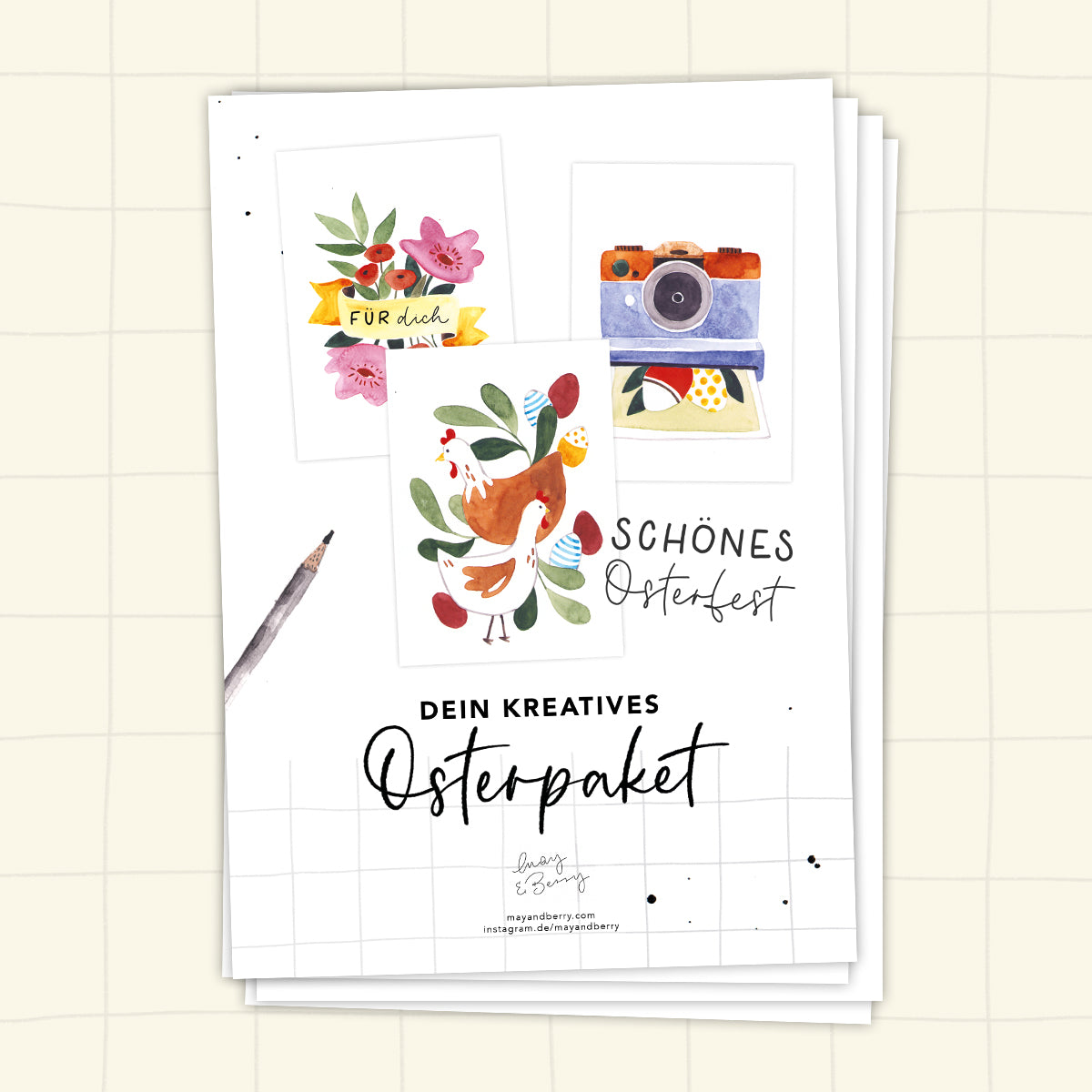 OSTERPAKET Malvorlagen