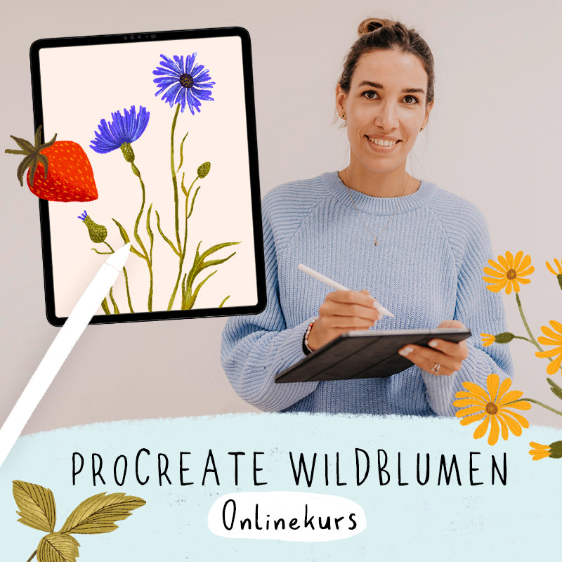 PROCREATE Wildblumen Onlinekurs
