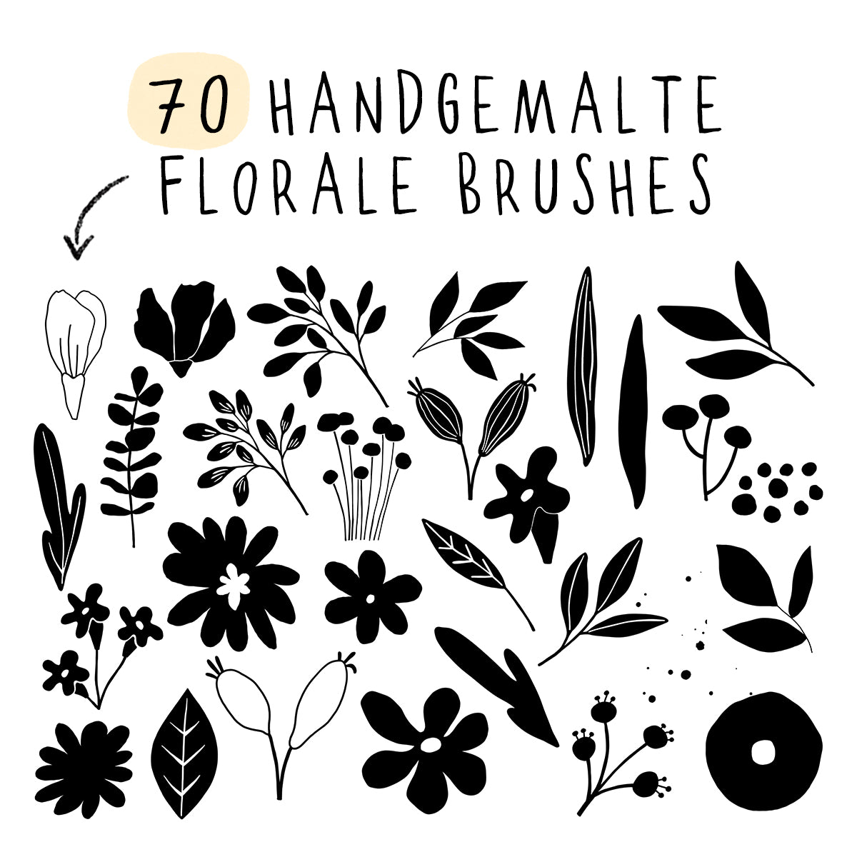 PROCREATE Floral Brushset
