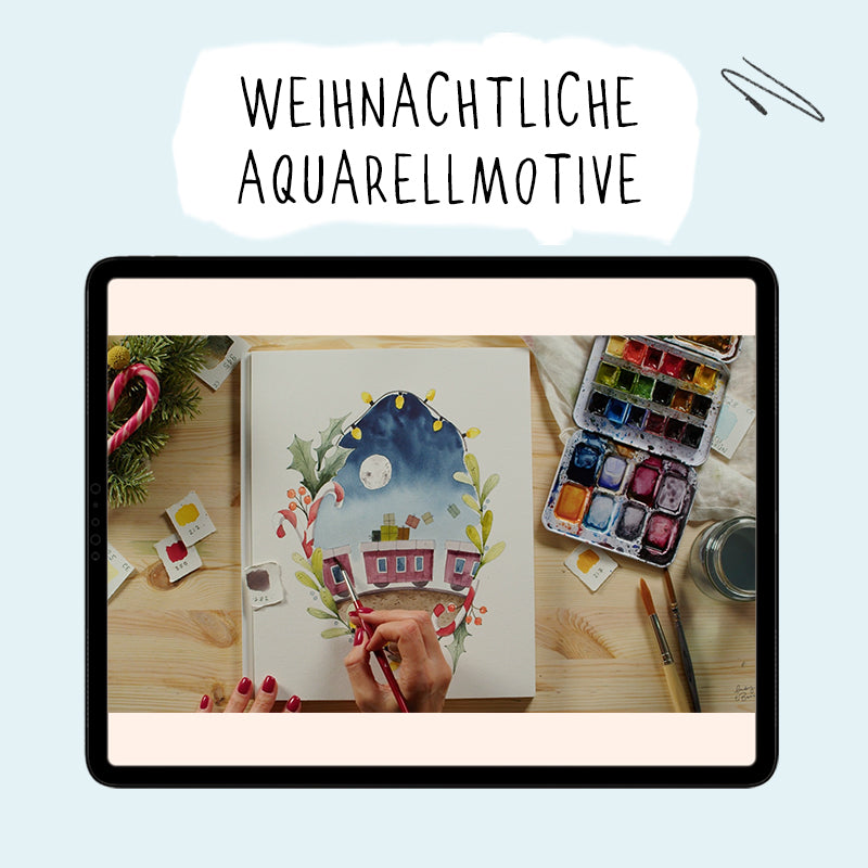 XMAS WATERCOLOR Onlinekurs