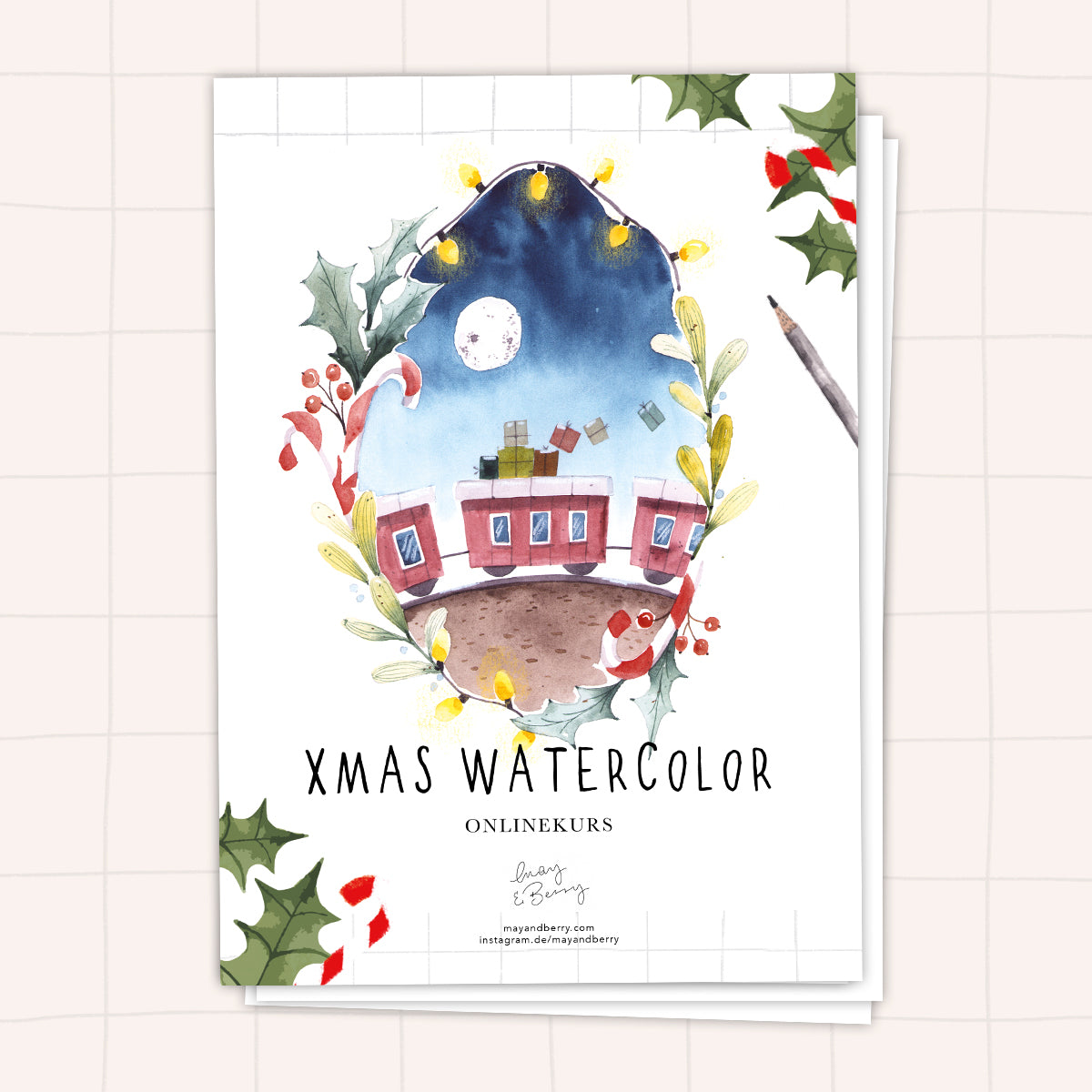 XMAS WATERCOLOR Onlinekurs
