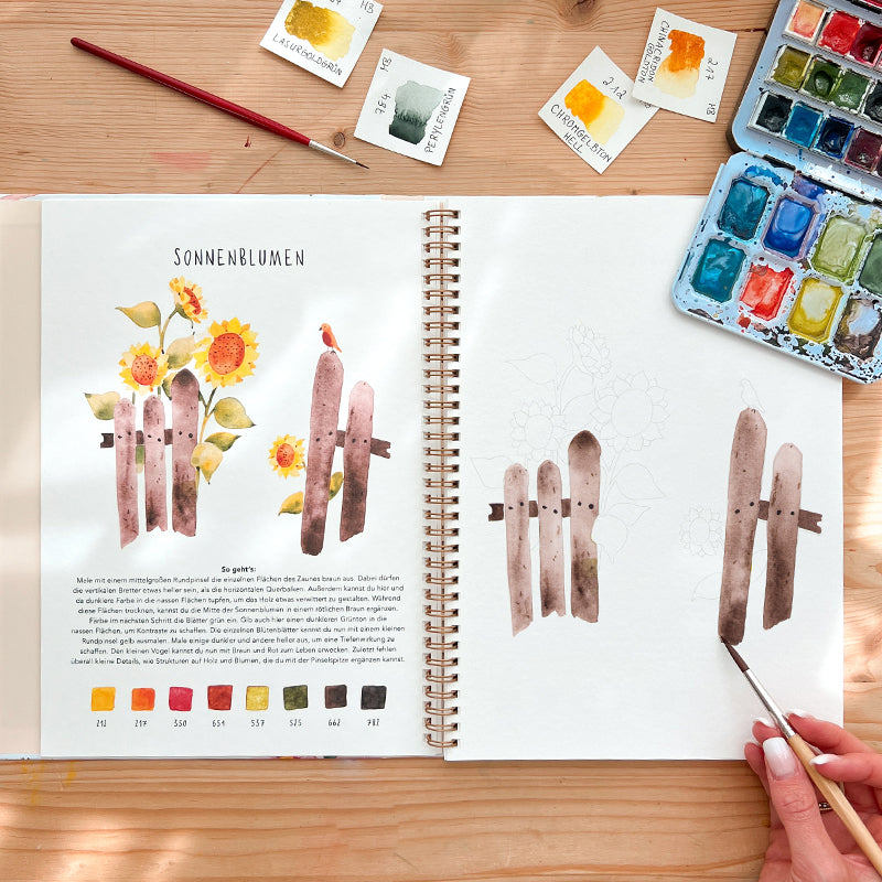 MEIN AQUARELL GARTEN Malbuch