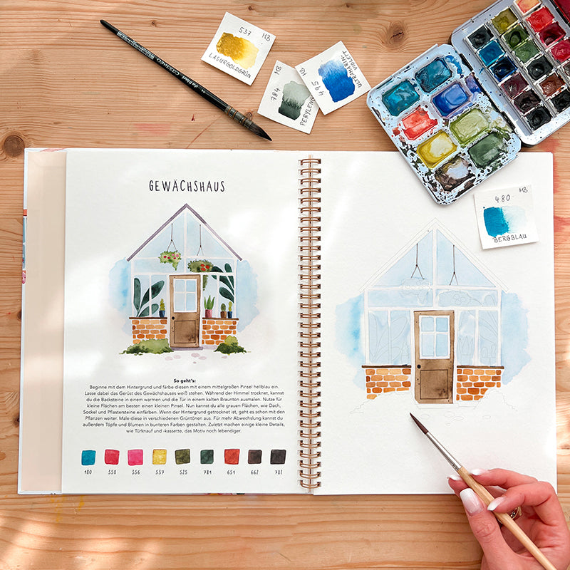 MEIN AQUARELL GARTEN Malbuch