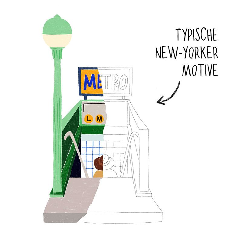 NEW YORK CITY Digitale Malvorlagen
