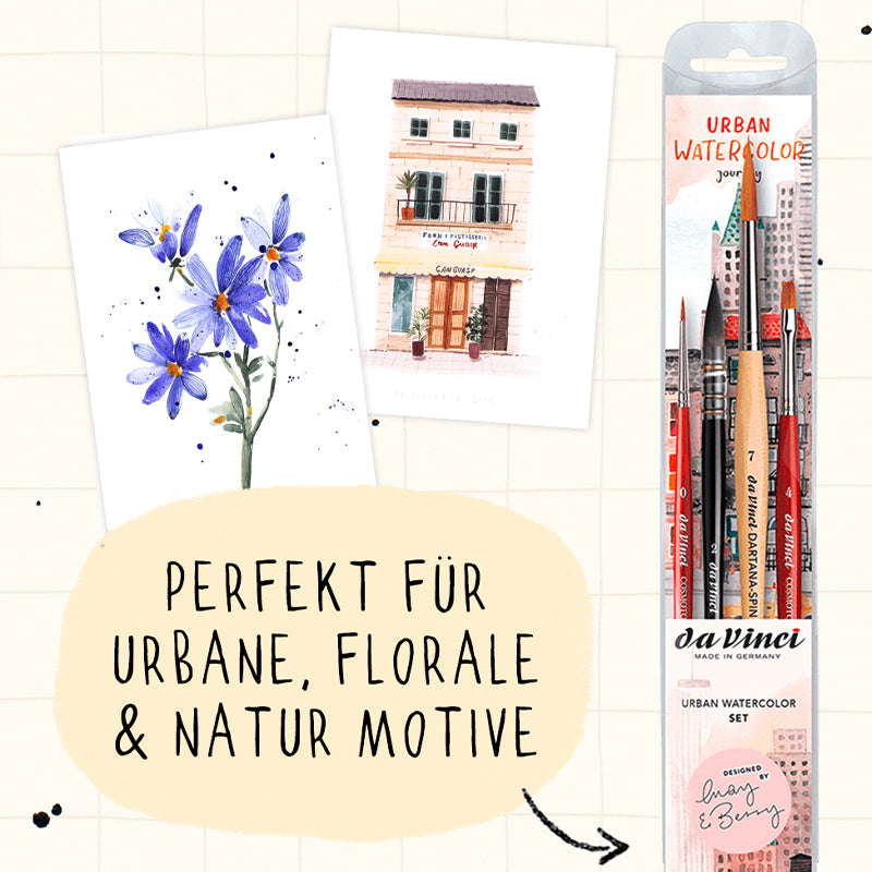 URBAN WATERCOLOR JOURNEY Pinselset