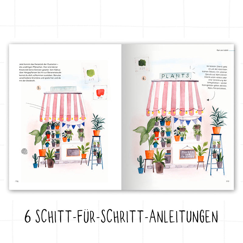 URBAN WATERCOLOR JOURNEY: Deine Reise mit Aquarellkasten und Pinsel