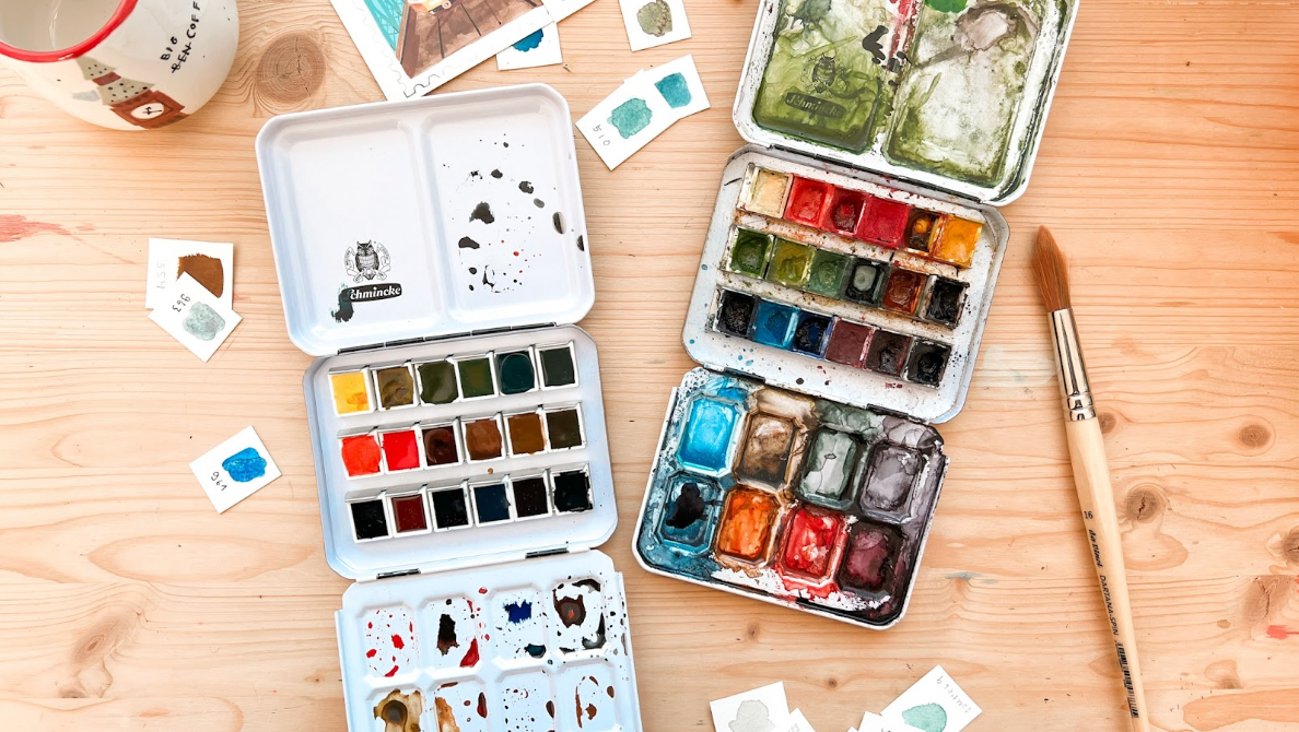 Was ist der Unterschied zwischen Wasserfarben und Aquarellfarben?