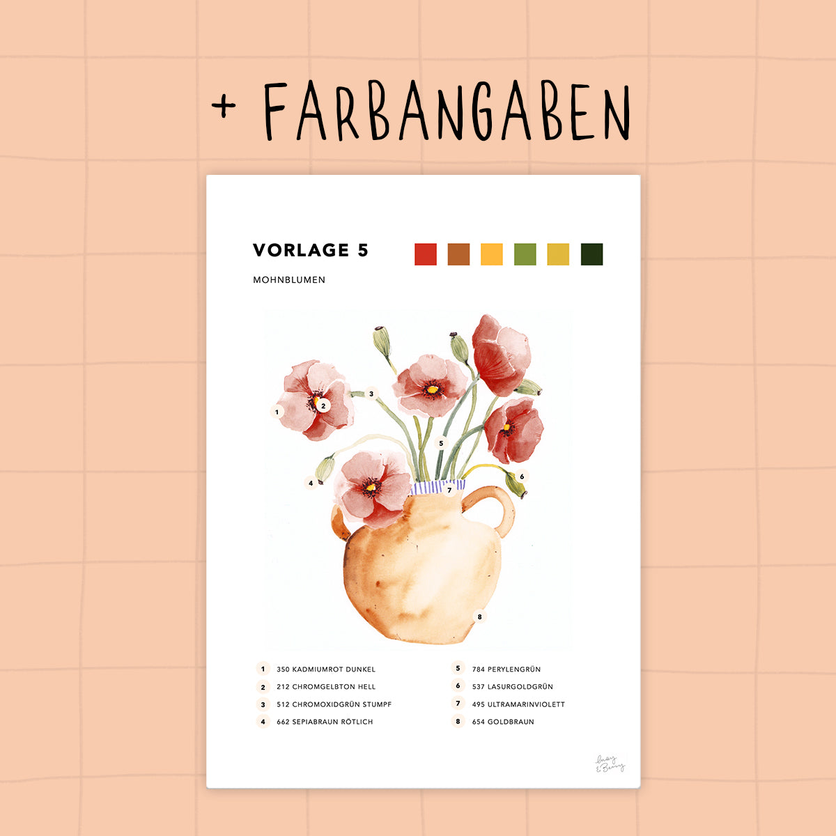 FLORAL Malvorlagen