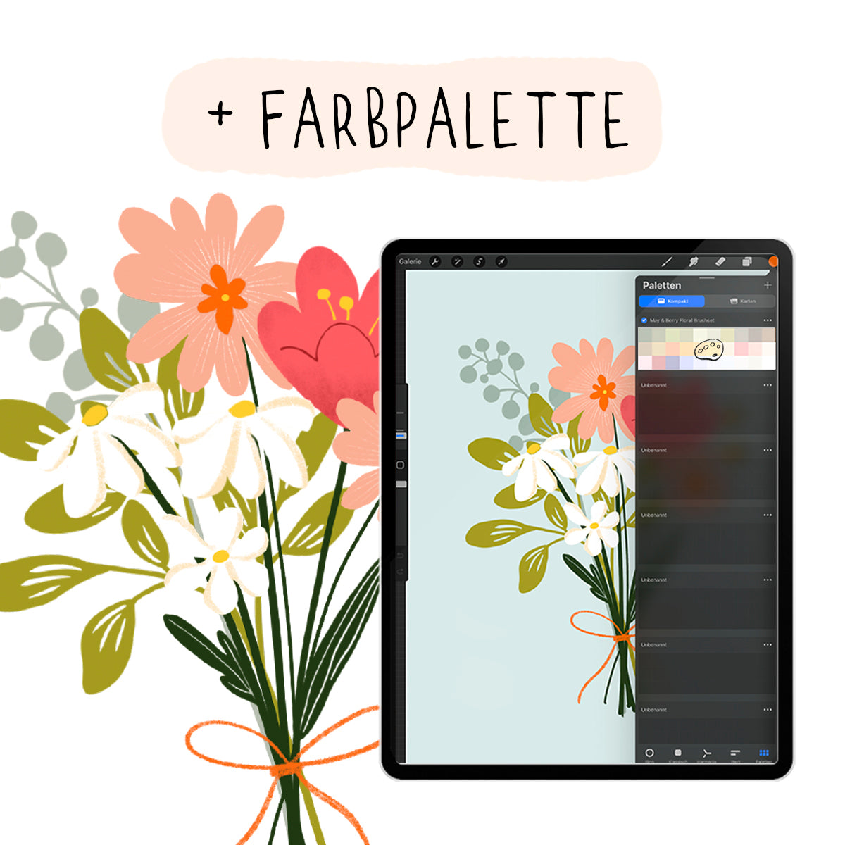 PROCREATE Floral Brushset