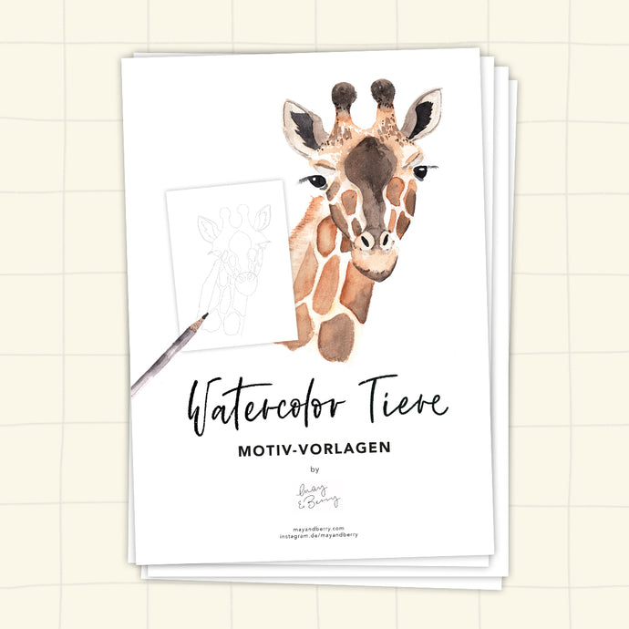WATERCOLOR TIERE Malvorlagen