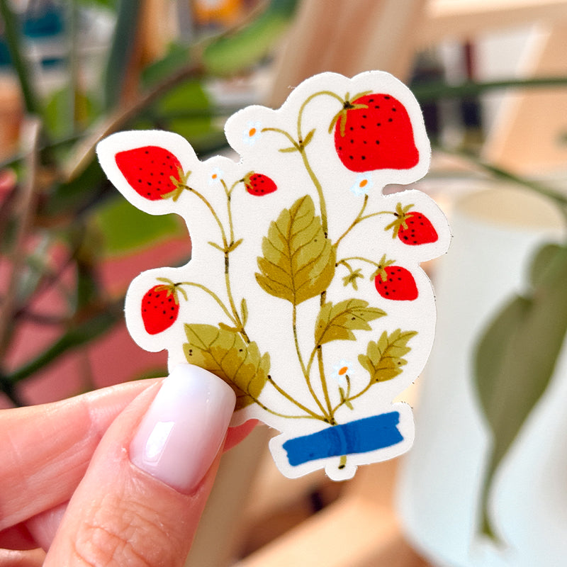 STICKER Erdbeeren