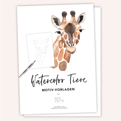 WATERCOLOR TIERE Motiv-Vorlagen