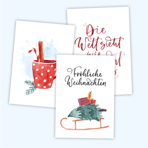 WEIHNACHTSKARTEN Motiv-Vorlagen